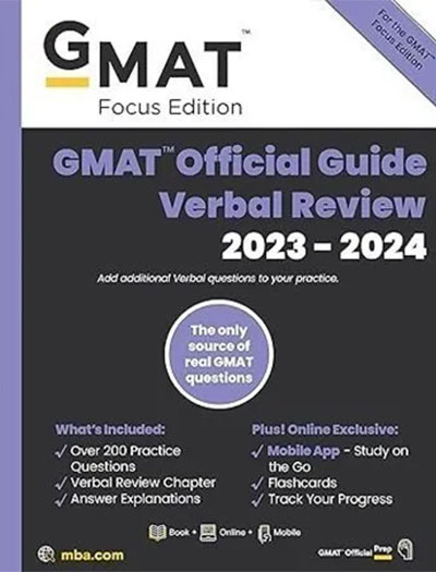 The Official Guide for GMAT Verbal Review 2024 Focus Edition