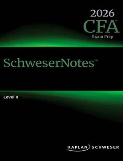Kaplan Schweser CFA Level 2 Notes 2026 with Quicksheet