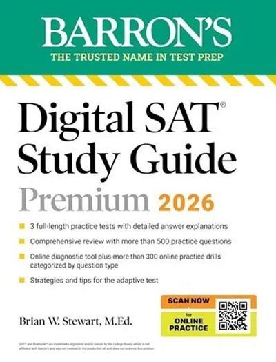 Barron Digital SAT Study Guide Premium 2026