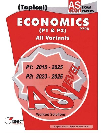 Redspot AS Level Economics P1 & P2 Topical 2026 Edition