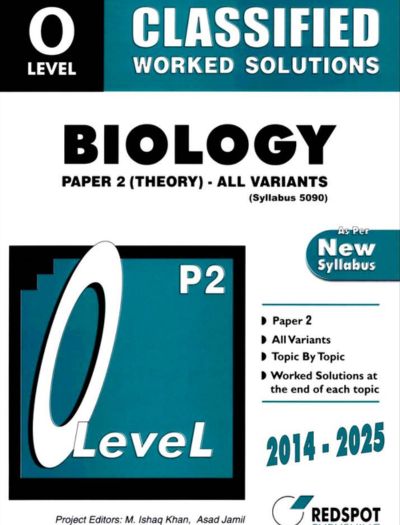 Redspot O Level Biology Classified Paper 2 2026 Edition