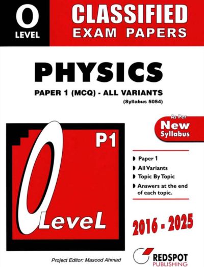 Redspot O Level Classified Physics P1 2026 Edition