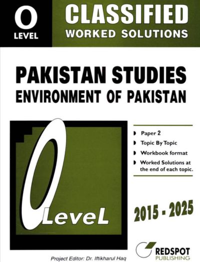 Redspot O Level Pakistan Studies Geography Classified P2 2026 Edition